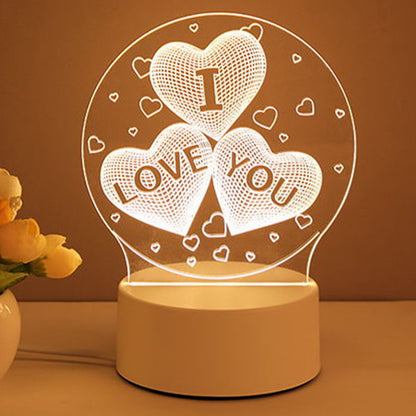 I Love You Lamp 3D Light